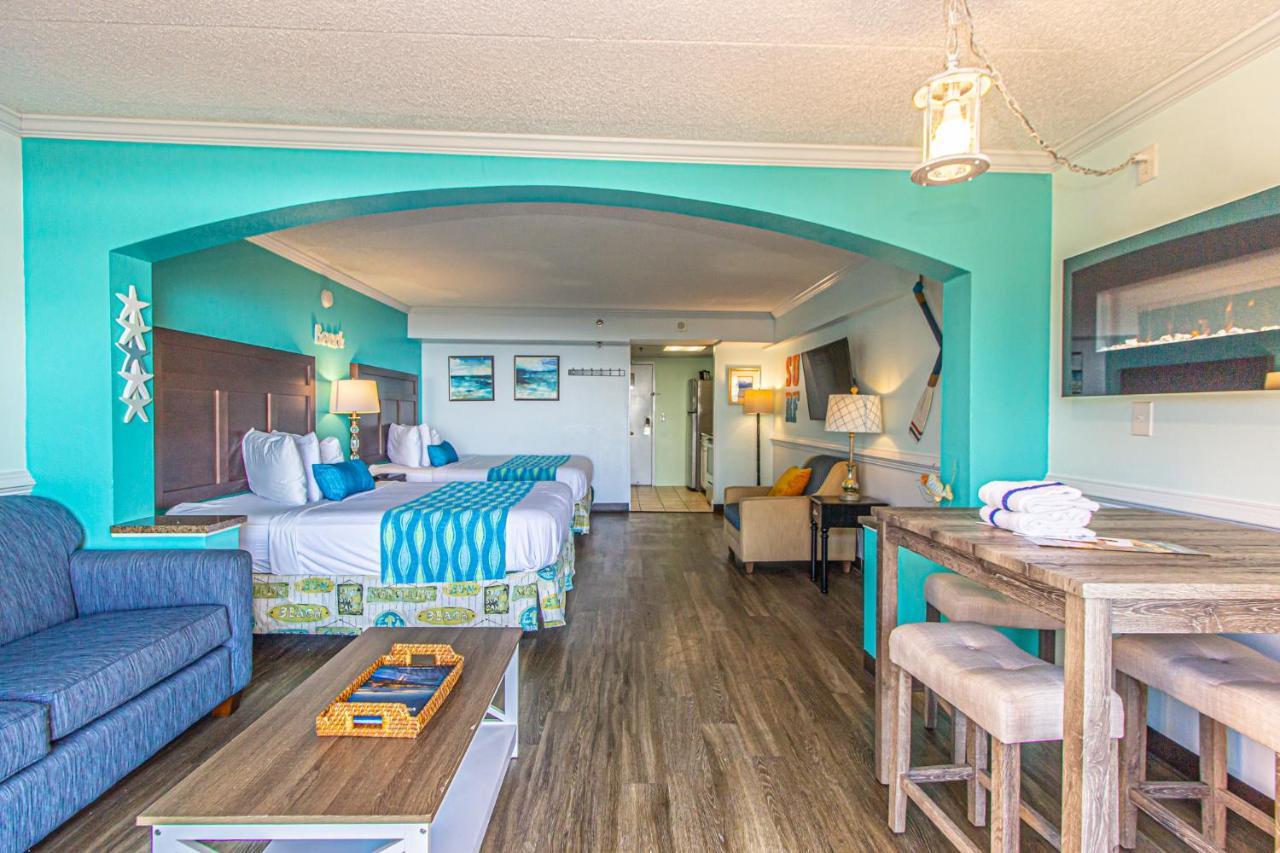 Oversized Ocean View Queen Suite With Beautiful Fireplace And Accents - Sleeps 4 Guests! Myrtle Beach Esterno foto