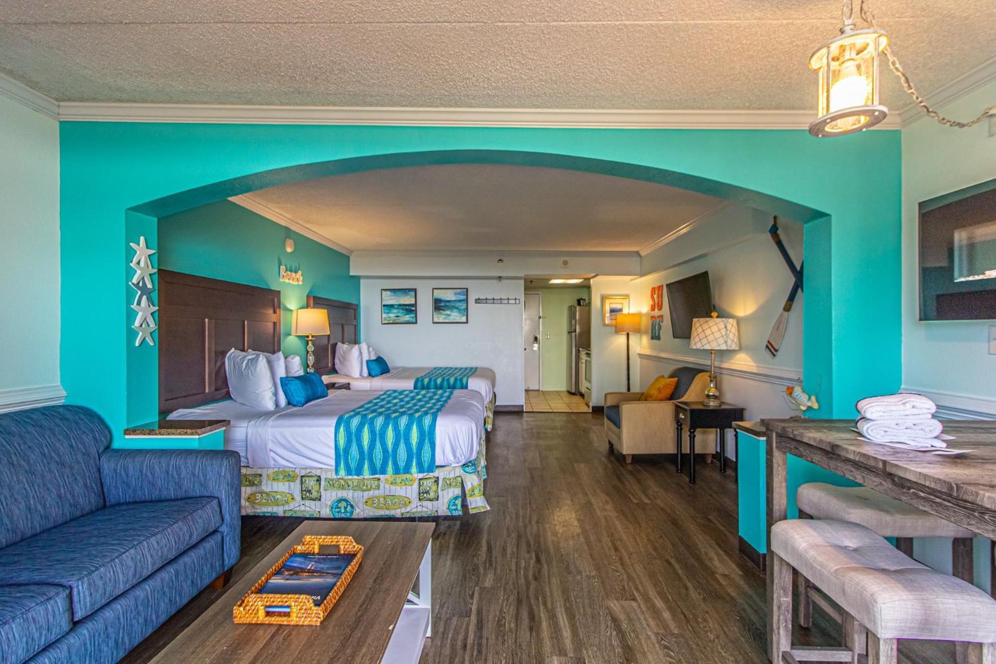 Oversized Ocean View Queen Suite With Beautiful Fireplace And Accents - Sleeps 4 Guests! Myrtle Beach Camera foto
